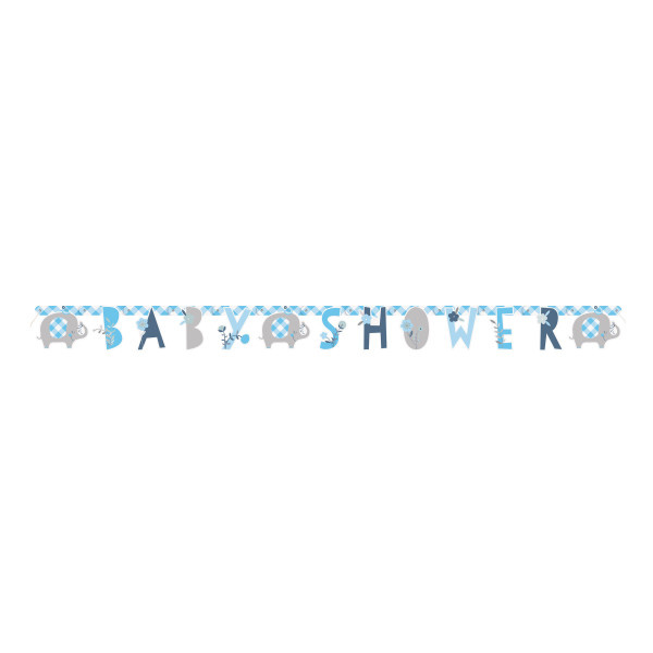BabyShower Letterslinger Elephant Blue 1.6M