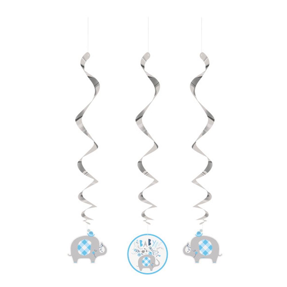 BabyShower Rotorspiralen Elephant Blue 66CM (3ST)