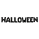 Folat Halloween Folie Ballon Tekst 9x 40CM Folat Halloween Folie Ballon Tekst 9x 40CM