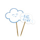 Folat BabyShower Prikkertjes Blauw 24ST Folat BabyShower Prikkertjes Blauw 24ST