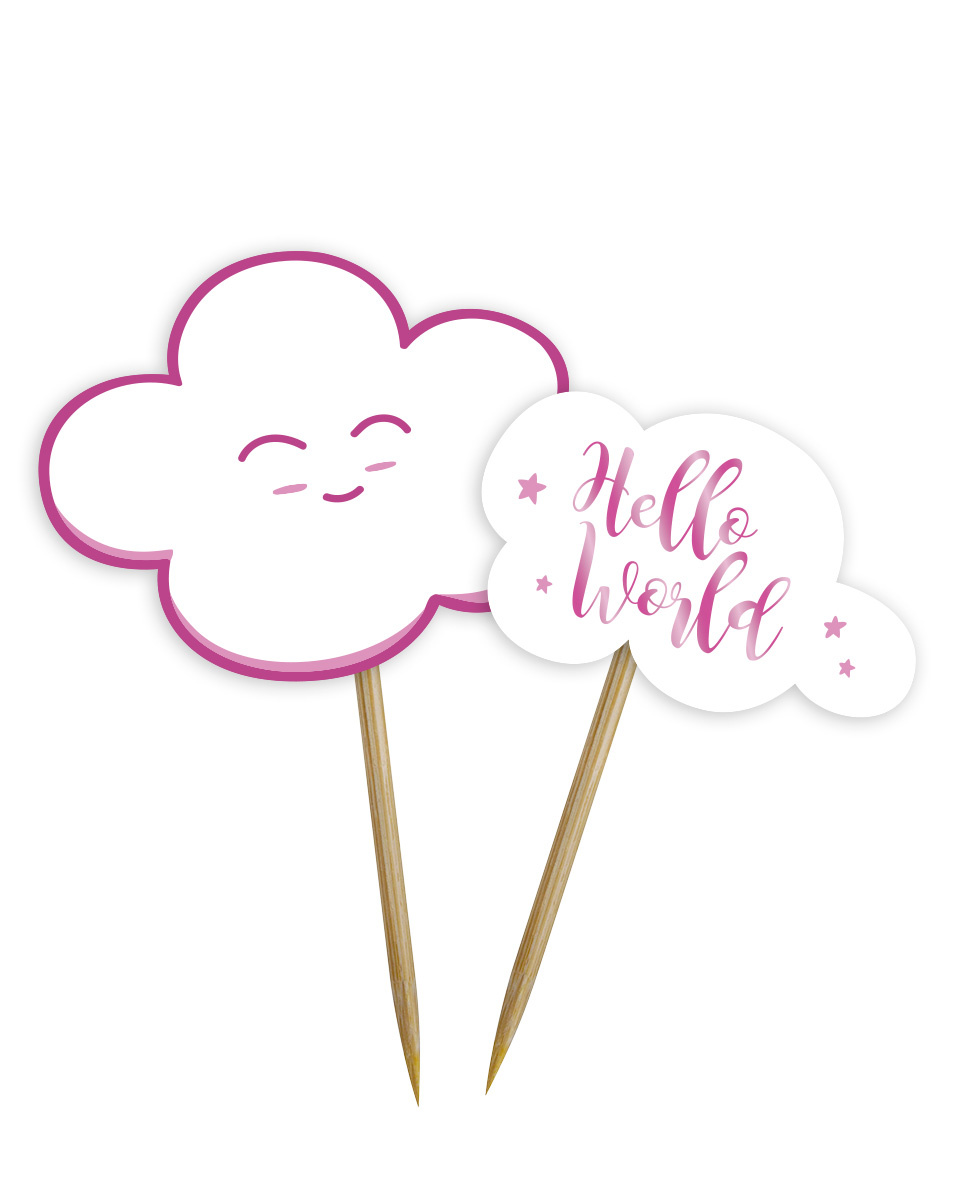 BabyShower Prikkertjes Roze 24ST