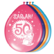 Folat Ballonnen Sarah 50 Jaar 30CM (8ST) Folat Ballonnen Sarah 50 Jaar 30CM (8ST)