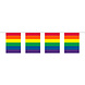 Folat Regenboog Vlaggenlijn Vierkant 10M Folat Regenboog Vlaggenlijn Vierkant 10M