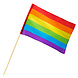 Boland Polyester Zwaaivlag Regenboog 1ST Boland Polyester Zwaaivlag Regenboog 1ST