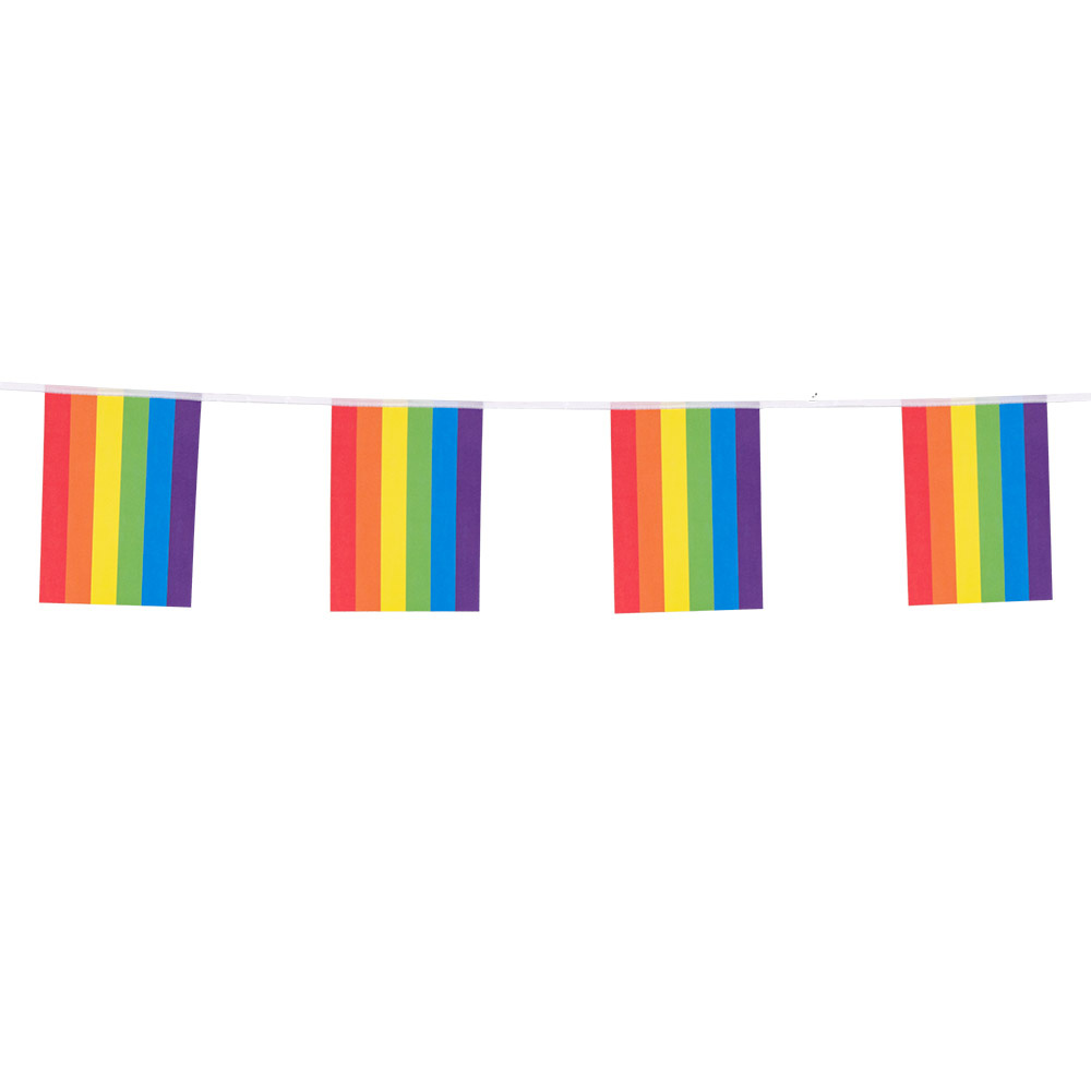 Papieren Vlaggenlijn Regenboog Vierkant Verticaal 3M