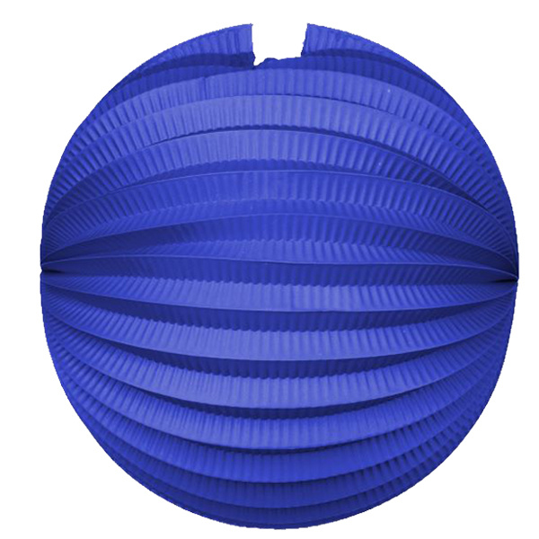 Lampion Rond Blauw 25CM