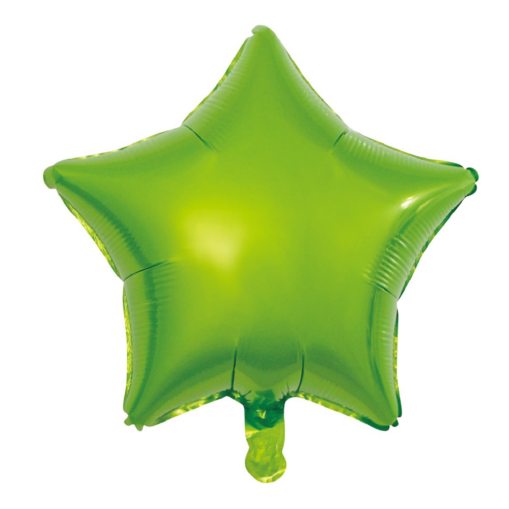 Folieballon Ster Lichtgroen 45CM