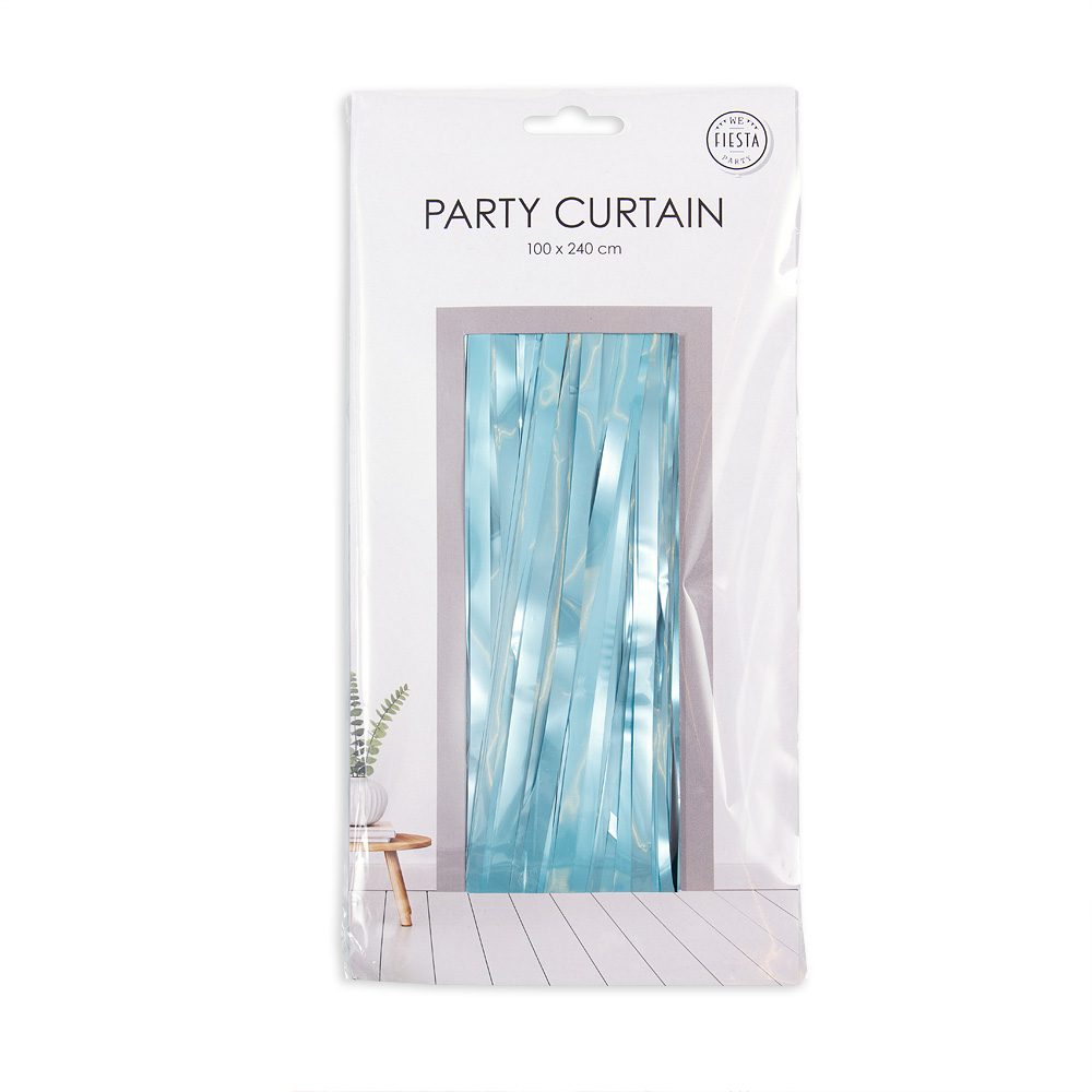 Feestgordijn Baby Blauw 100cm x 240cm