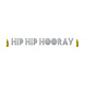 Folat Letterslinger Hip Hip Hooray Glitter met Tassels 1.6M Folat Letterslinger Hip Hip Hooray Glitter met Tassels 1.6M