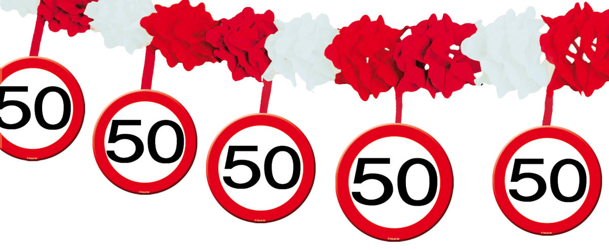 Verkeersbord Slinger met Onderhangers 50 Jaar 4M