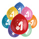 Folat Ballonnen Color Pop 1 Jaar 23CM (8ST) Folat Ballonnen Color Pop 1 Jaar 23CM (8ST)