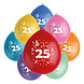Folat Ballonnen Color Pop 25 Jaar 23CM (8ST) Folat Ballonnen Color Pop 25 Jaar 23CM (8ST)