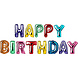 Folat Folie Ballon Color Pop Happy Birthday 36CM (13ST) Folat Folie Ballon Color Pop Happy Birthday 36CM (13ST)