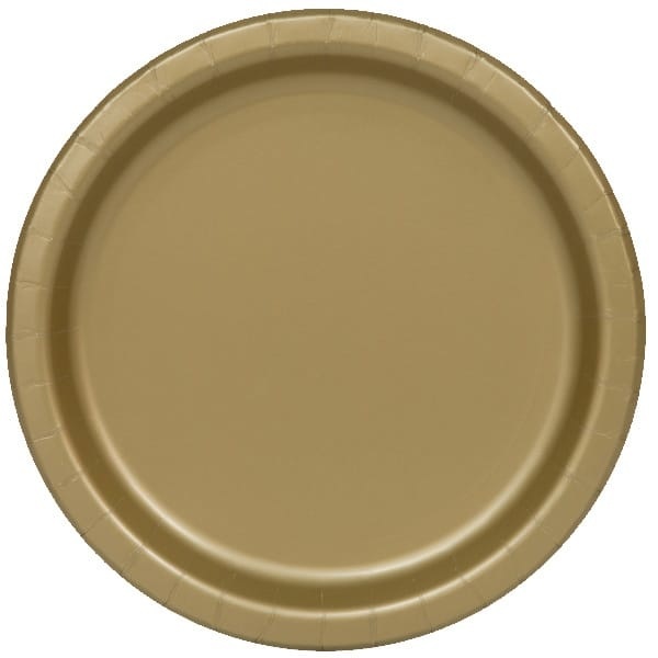 Feestbordjes Goud 23CM (16ST)
