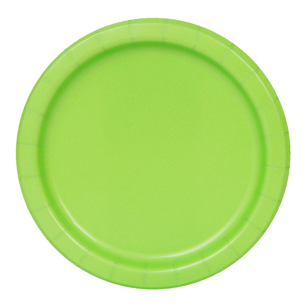 Feestbordjes Lichtgroen 18CM (20ST)