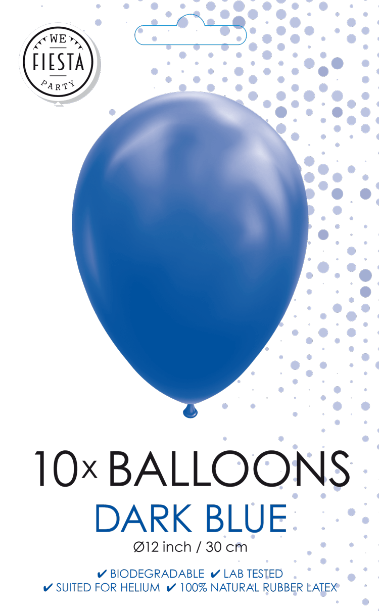 Ballonnen Donkerblauw 30CM (10ST)