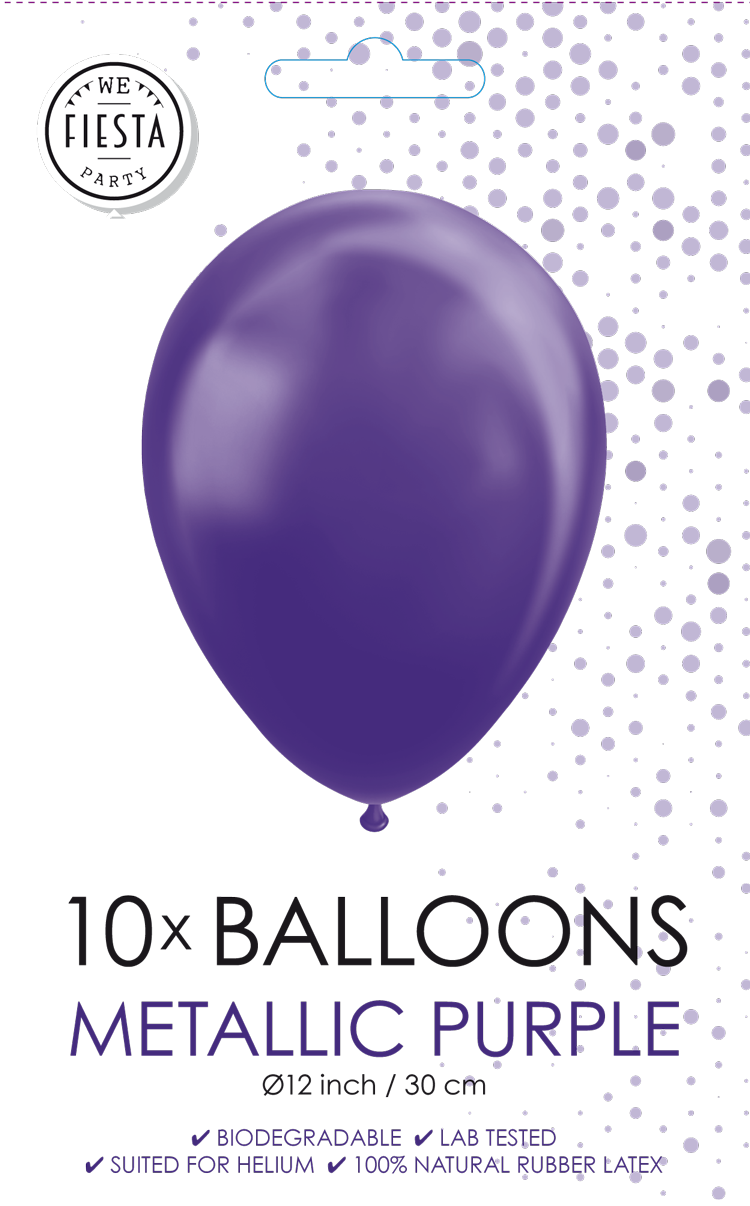 Ballonnen Paars 30CM (10ST)