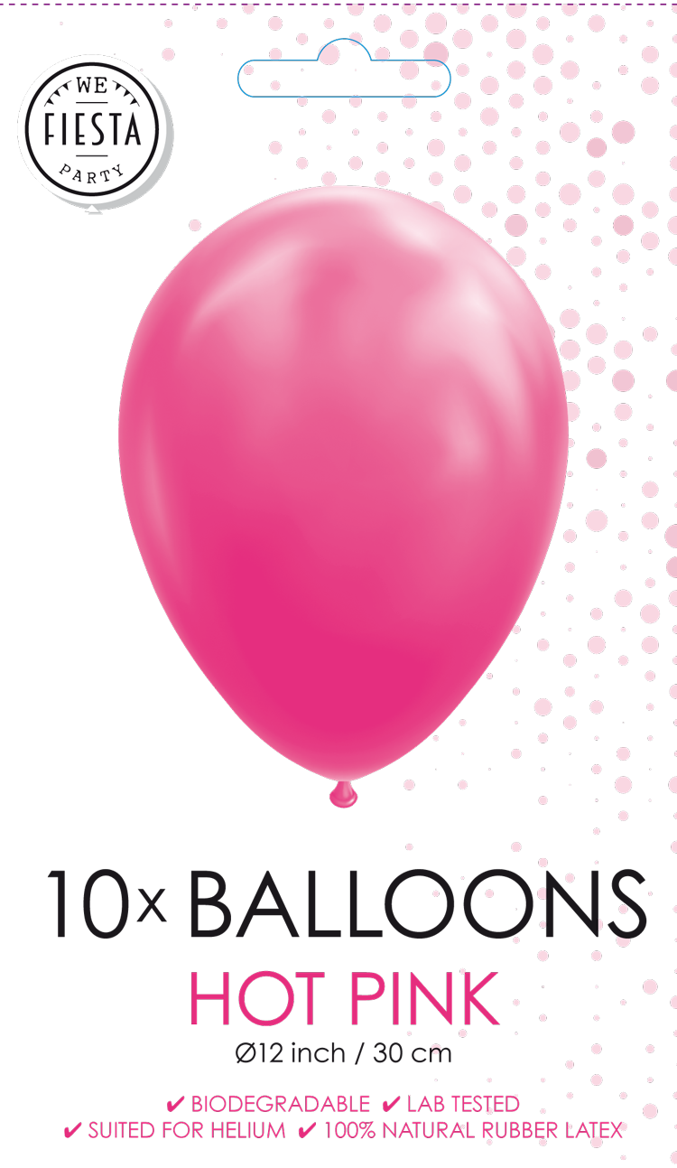Ballonnen Hot Pink 30CM (10ST)