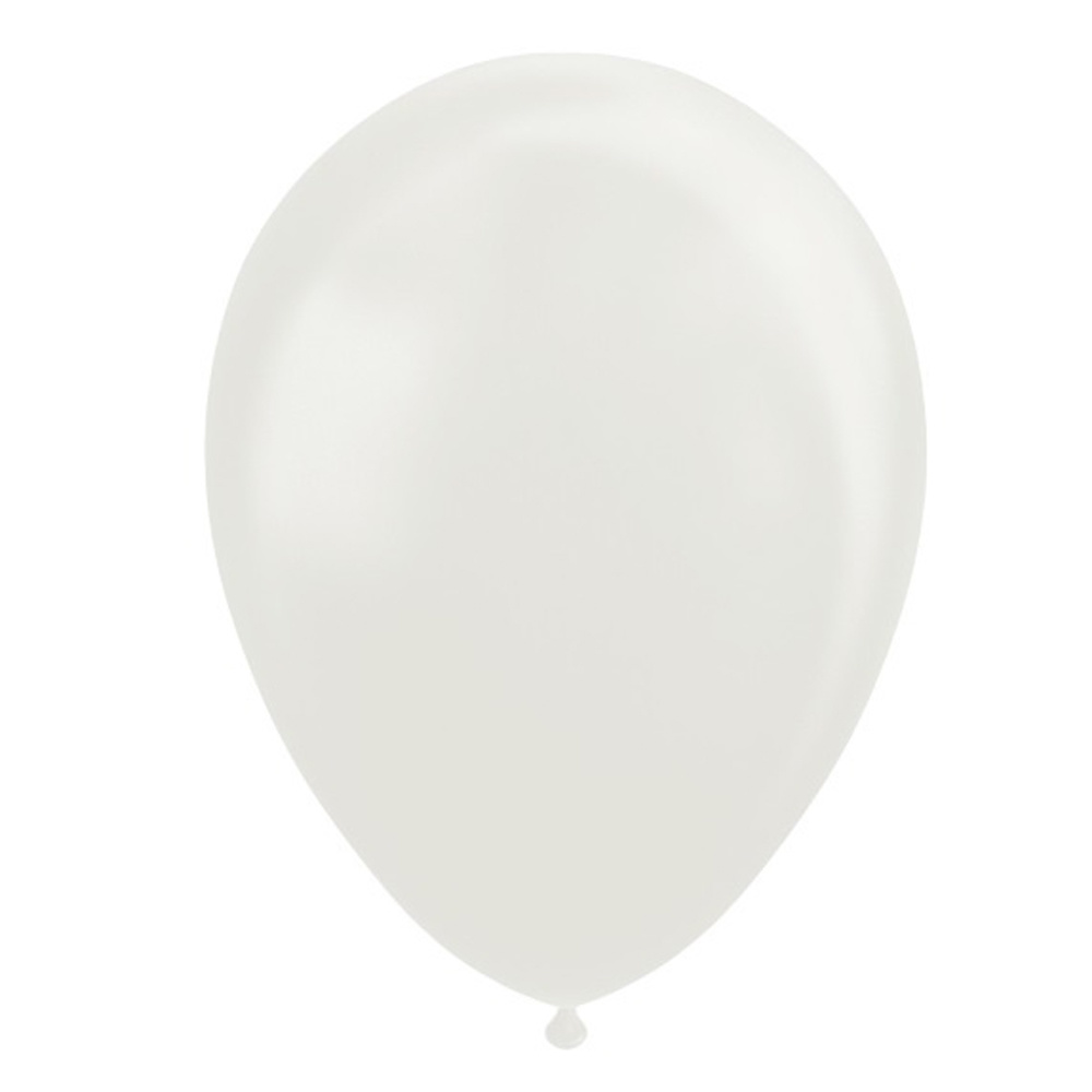 Ballonnen Pearl Wit 30CM (10ST)