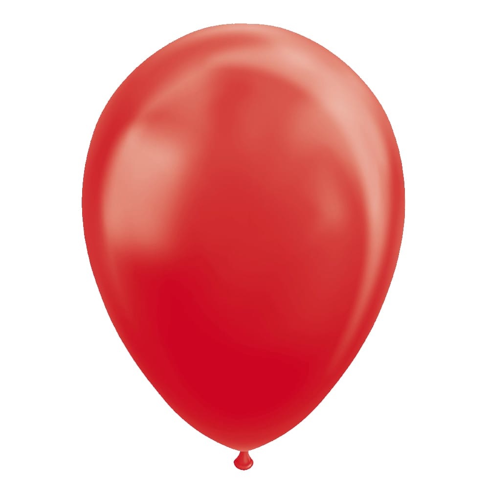 Ballonnen Metallic Rood 30CM (10ST)