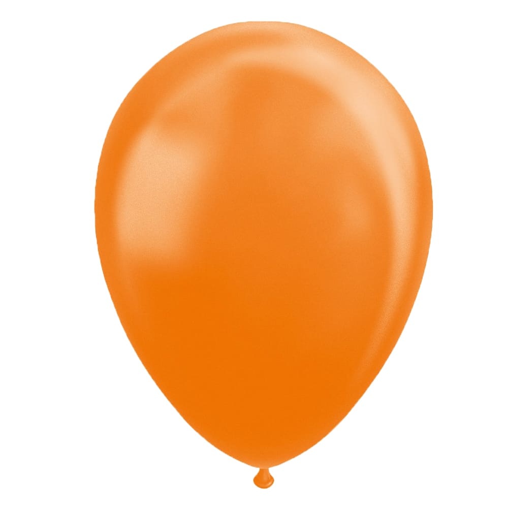 Ballonnen Pearl Oranje 30CM (10 Stuks)