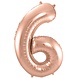 Party Factory NL XL Folieballon Cijfer 6 Rose Goud (92CM) Party Factory NL XL Folieballon Cijfer 6 Rose Goud (92CM)