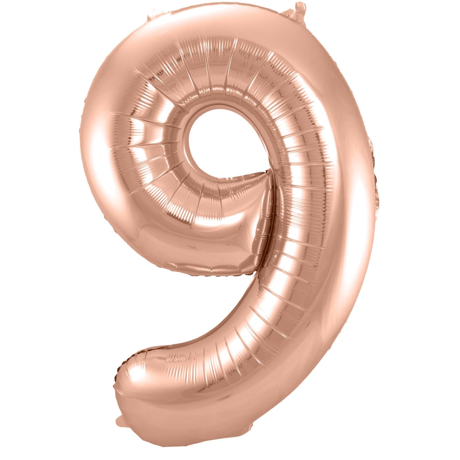 XL Folieballon Cijfer 9 Rose Goud (92CM)
