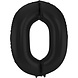 Folat XL Folieballon Cijfer 0 Zwart (86CM) Folat XL Folieballon Cijfer 0 Zwart (86CM)
