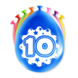 Paperdreams Ballonnen 10 Jaar Party 30CM (8ST) Paperdreams Ballonnen 10 Jaar Party 30CM (8ST)