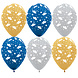 Ballonnen Geslaagd Hoedjes Goud | Blauw | Zilver 30CM (6ST) Ballonnen Geslaagd Hoedjes Goud | Blauw | Zilver 30CM (6ST)