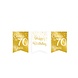 Paperdreams Slinger 70 Jaar Goud | Wit 6M Paperdreams Slinger 70 Jaar Goud | Wit 6M