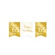 Paperdreams Slinger 65 Jaar Goud | Wit 6M Paperdreams Slinger 65 Jaar Goud | Wit 6M
