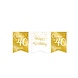 Paperdreams Slinger 40 Jaar Goud | Wit 6M Paperdreams Slinger 40 Jaar Goud | Wit 6M