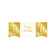 Paperdreams Slinger 16 Jaar Goud | Wit 6M Paperdreams Slinger 16 Jaar Goud | Wit 6M