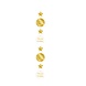 Paperdreams Hangslinger 50 Jaar Goud | Wit 1.2M Paperdreams Hangslinger 50 Jaar Goud | Wit 1.2M