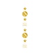 Paperdreams Hangslinger 70 Jaar Goud | Wit 1.2M Paperdreams Hangslinger 70 Jaar Goud | Wit 1.2M