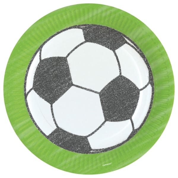 Feestbordjes Voetbal 23CM (8ST)