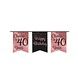 Paperdreams Slinger 40 Jaar Roze | Zwart 6M Paperdreams Slinger 40 Jaar Roze | Zwart 6M