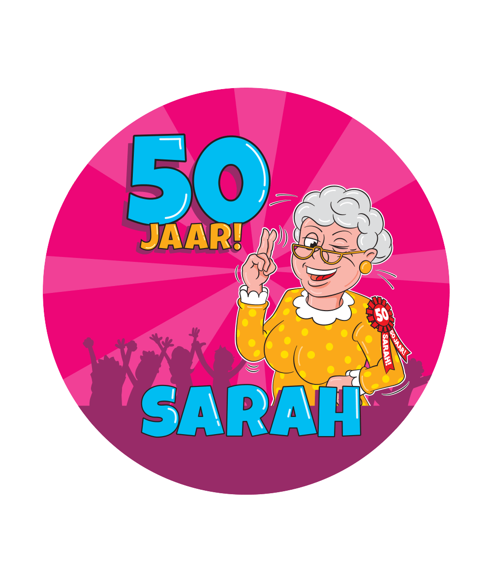 Bierviltjes 50 Jaar Sarah (6ST) -