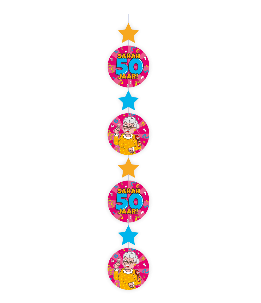 Hangslinger 50 Jaar Sarah 1.2M