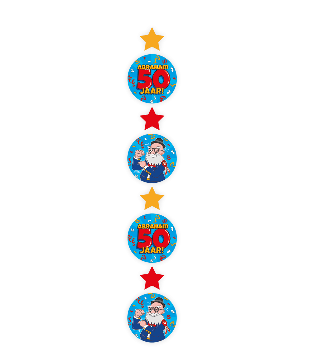 Hangslinger 50 Jaar Abraham 1.2M