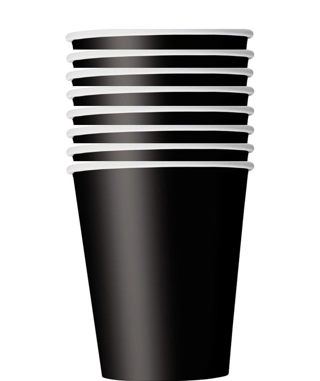 Wegwerp Bekertjes Zwart 266ML (8ST)