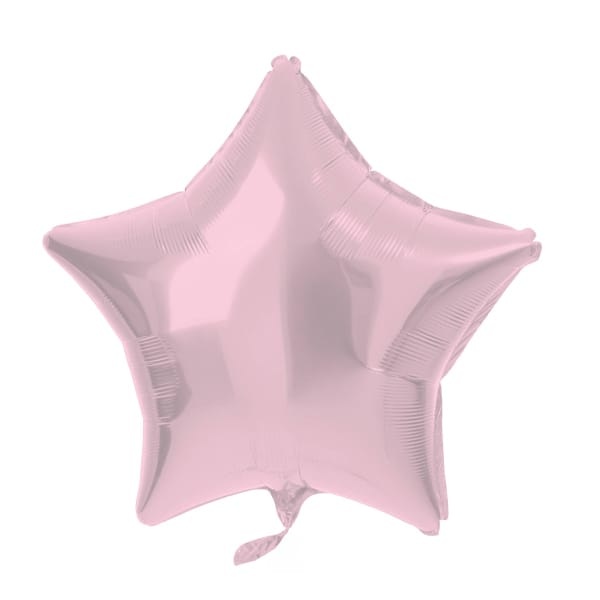 Folieballon Stervormig Pastel Roze Metallic Mat 48CM