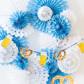 Oktoberfest Versiering in de traditionele kleuren!
