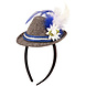 Folat Oktoberfest Tiara Mini Trilby Hoed Blauw Folat Oktoberfest Tiara Mini Trilby Hoed Blauw