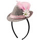 Folat Oktoberfest Tiara Mini Trilby Hoed Roze Folat Oktoberfest Tiara Mini Trilby Hoed Roze