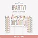 Unique Taart Kaarsjes Happy Birthday Rosé Goud & Wit 13ST Unique Taart Kaarsjes Happy Birthday Rosé Goud & Wit 13ST