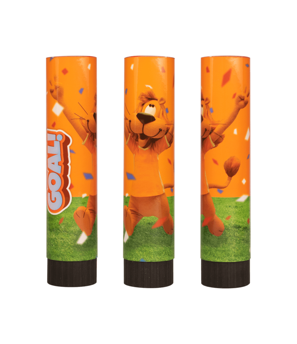 Confetti Kanon Oranje Loeki de Leeuw 15CM