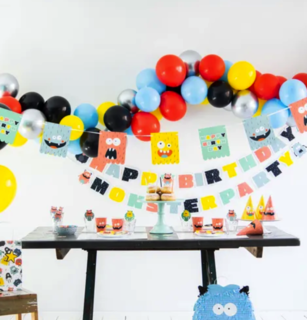 Vier één monsterlijk goed kinderfeestje!