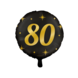 Paperdreams Folieballon 80 Jaar Zwart | Goud 46CM Paperdreams Folieballon 80 Jaar Zwart | Goud 46CM